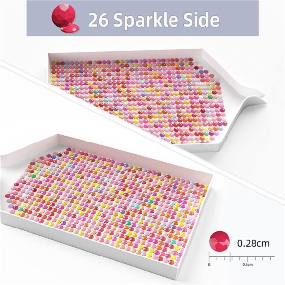 5D Diamond Painting Beads, 445000 Pieces 445 Colors Round Drills Diamond Art - Picture 4 of 7